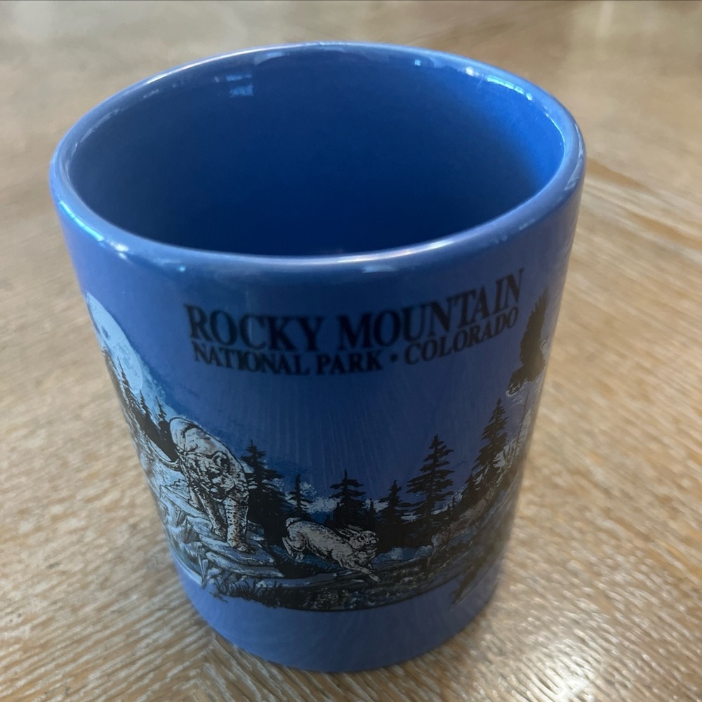 Rocky Mountain National Park Colorado Blue Mug Wilderness Print  12 Oz